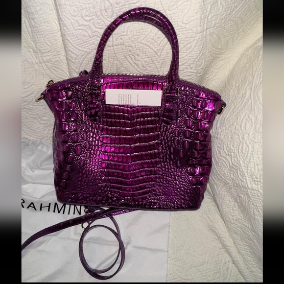 Brahmin Purple Potion Melbourne Duxbury Satchel - Picture 2 of 9